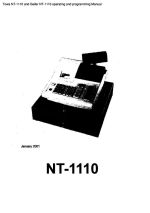 NT-1110 and Geller NT-1110 operating and programming